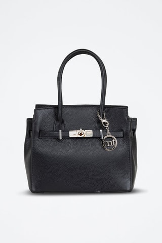 Sac à main en cuir Fraccaroli - Noir