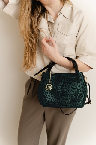 Sac à main en cuir Gioberti - Vert