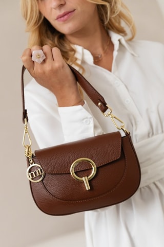 Sac à main en cuir Ceresio - Marron