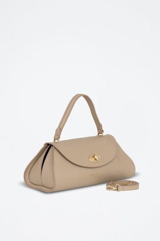 Sac à main en cuir Bardelli - Taupe