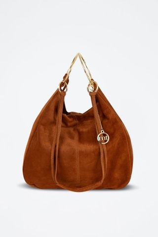 Sac à main en nubuck Tarabella - Marron