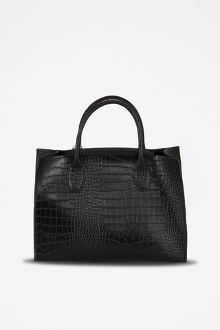 Sac à main en cuir Lepontina - Noir