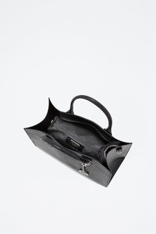 Sac à main en cuir Lepontina - Noir