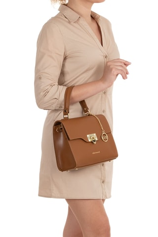 Sac à main en cuir Cignoli - Marron