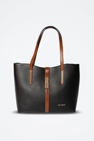 Cabas en cuir Gaffurio - Noir