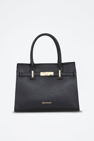 Sac à main en cuir Ventimiglia - Noir