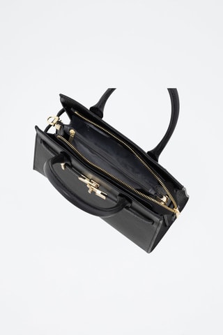 Sac à main en cuir Ventimiglia - Noir