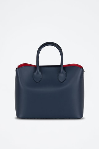 Sac à main en cuir Aspromonte - Bleu marine