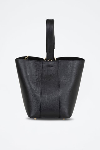 Sac seau et pochette en cuir Inama - Noir
