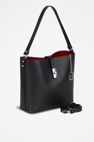 Sac seau en cuir Cannobio - Noir