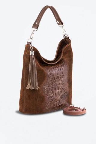 Cabas en cuir Rozzano - Marron