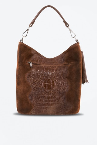 Cabas en cuir Rozzano - Marron