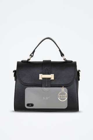 Sac à main en cuir Diomede - Noir