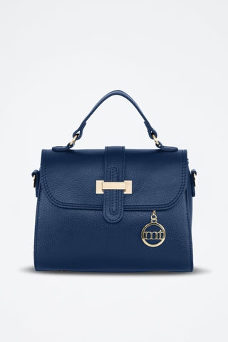 Sac à main en cuir Diomede - Bleu marine