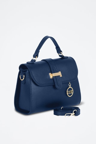 Sac à main en cuir Diomede - Bleu marine
