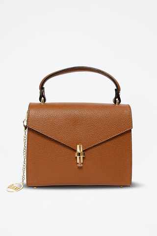 Sac à main en cuir Barzini - Marron