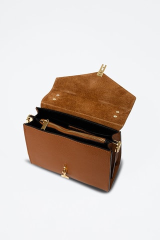 Sac à main en cuir Barzini - Marron