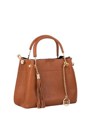 Sac à main en cuir Garda - Marron