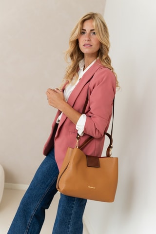 Sac à main en cuir Fusetti - Beige