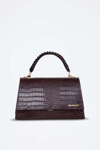 Sac à main en cuir Giacomo - Bordeaux