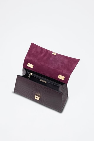 Sac à main en cuir Giacomo - Bordeaux