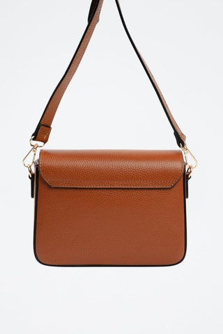 Sac bandoulière en cuir  - Marron