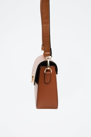 Sac bandoulière en cuir  - Marron