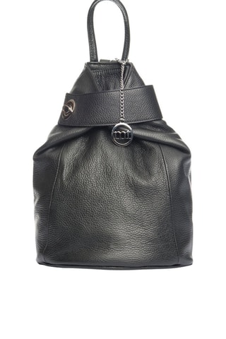 Sac à dos en cuir Sirietto - Noir