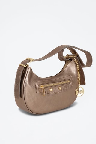 Sac porté épaule en cuir Beroldo - 
Bronze
