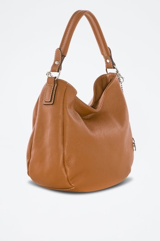 Sac porté épaule en cuir Molise - Camel