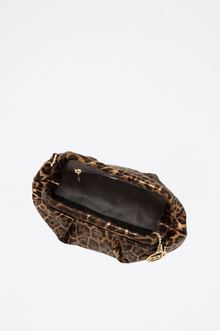 Sac bandoulière en cuir - Noir et marron