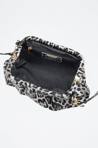 Sac bandoulière en cuir - Argenté