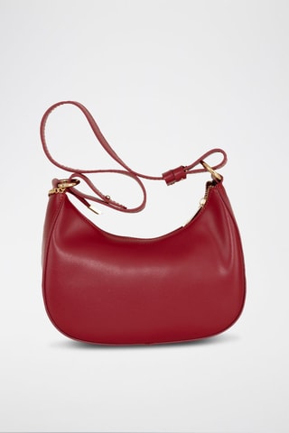 Sac porté épaule en cuir Farnese Rouge