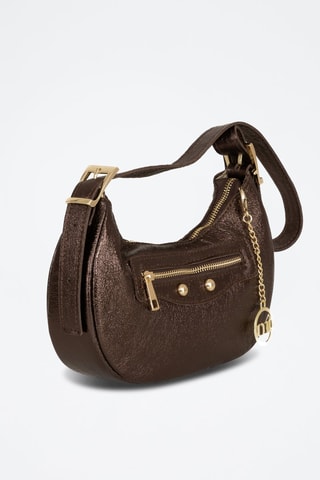 Sac porté épaule en cuir 
Marron