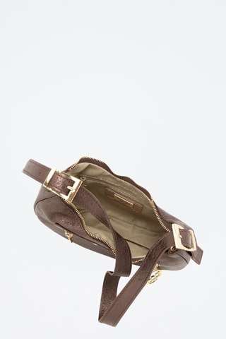 Sac porté épaule en cuir 
Marron