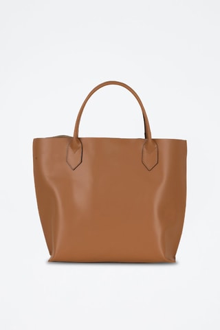 Sac porté épaule en cuir Cevedale
 - Cognac