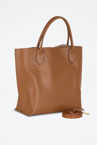 Sac porté épaule en cuir Cevedale
 - Cognac