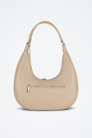 Sac porté épaule en cuir Beldiletto - Taupe