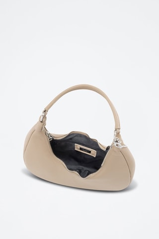 Sac porté épaule en cuir Beldiletto - Taupe