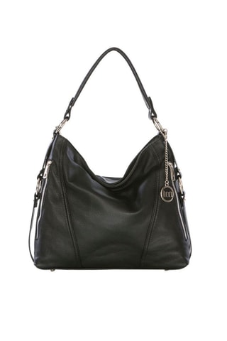 Sac porté épaule en cuir Castello - Noir