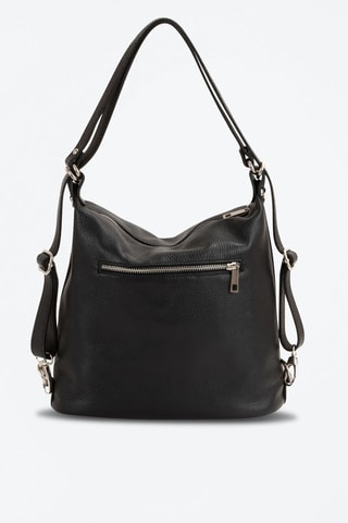 Sac porté épaule en cuir Giulianova - Noir