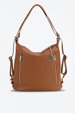 Sac porté épaule en cuir Giulianova - Marron