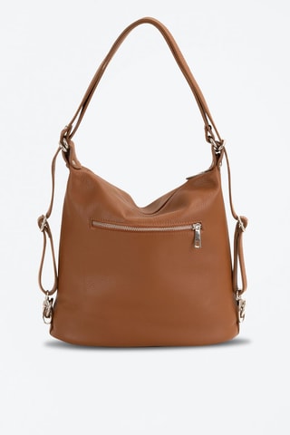 Sac porté épaule en cuir Giulianova - Marron