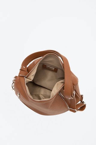 Sac porté épaule en cuir Giulianova - Marron