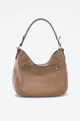 Sac porté épaile en cuir Molise - Marron