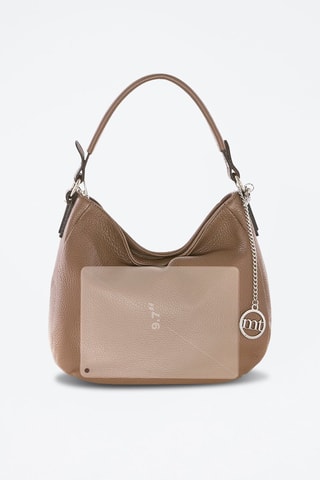 Sac porté épaile en cuir Molise - Marron