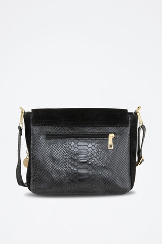 Sac bandoulière en cuir Dergano - Noir