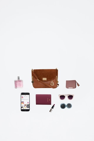 Sac bandoulière en cuir Dergano - Marron