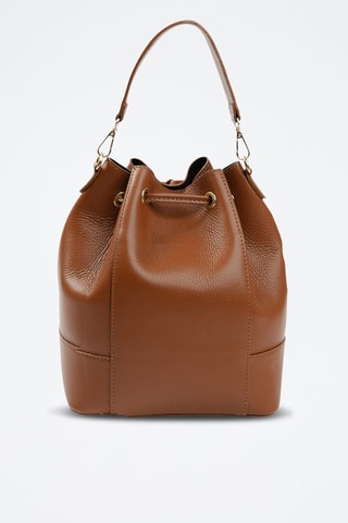 Sac seau en cuir - Marron