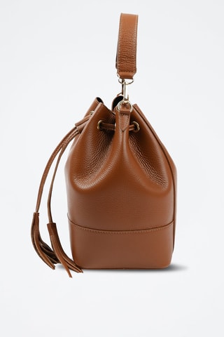 Sac seau en cuir - Marron